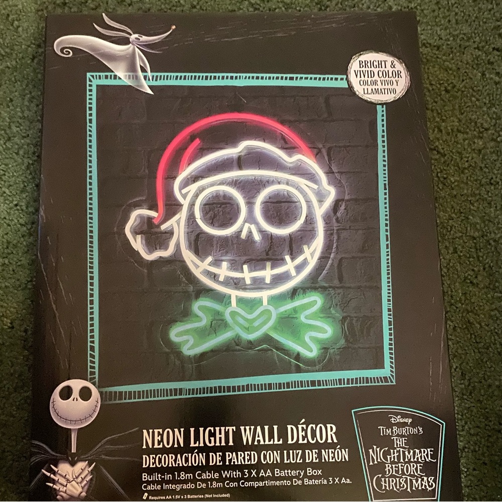 NIGHTMARE BEFORE CHRISTMAS NEON LIGHT